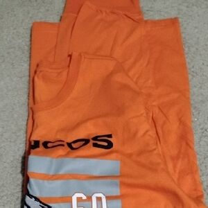 Vibrant Orange Graphic Tee Broncos